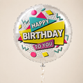 Happy Birthday Multicolor  Balloon