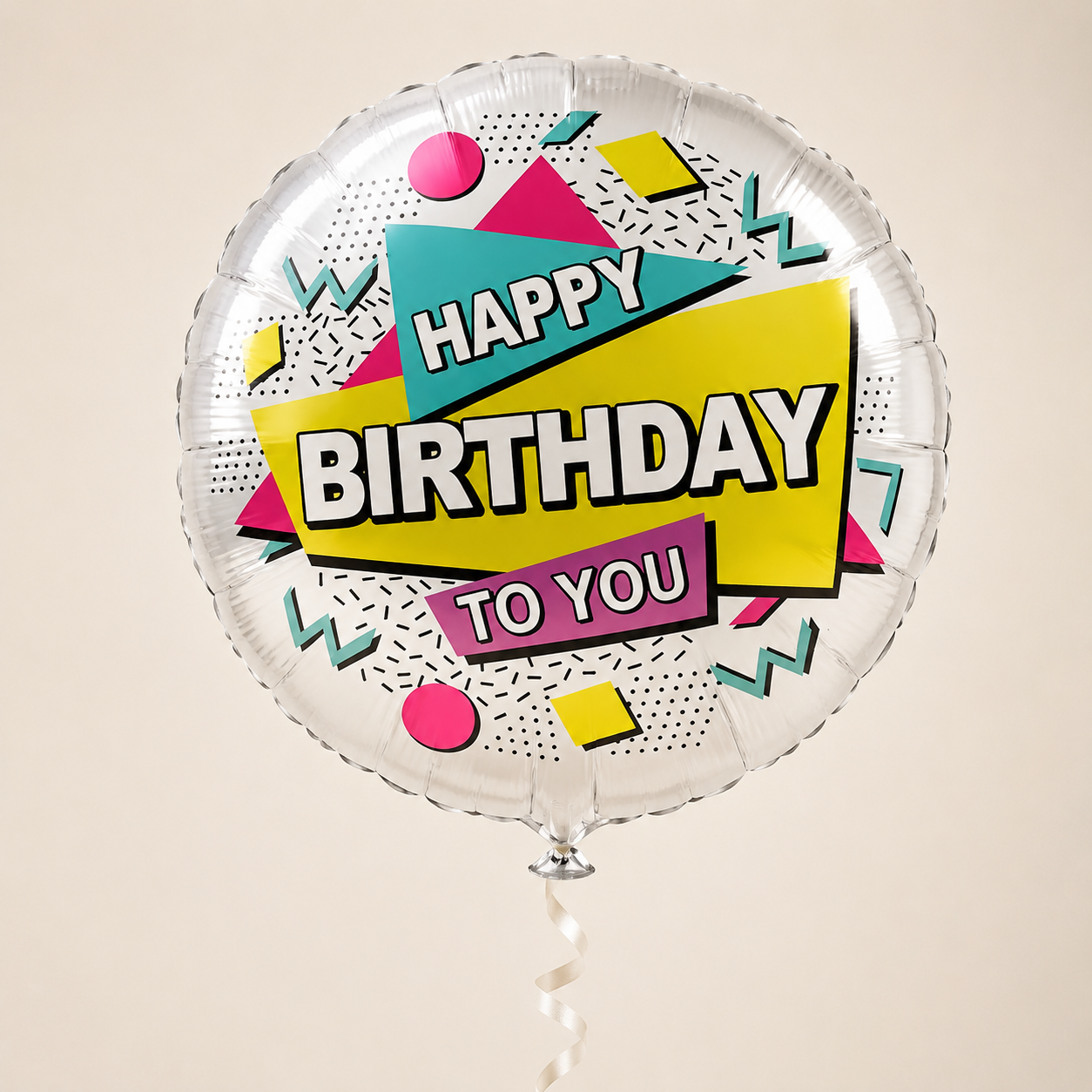 Happy Birthday Multicolor  Balloon