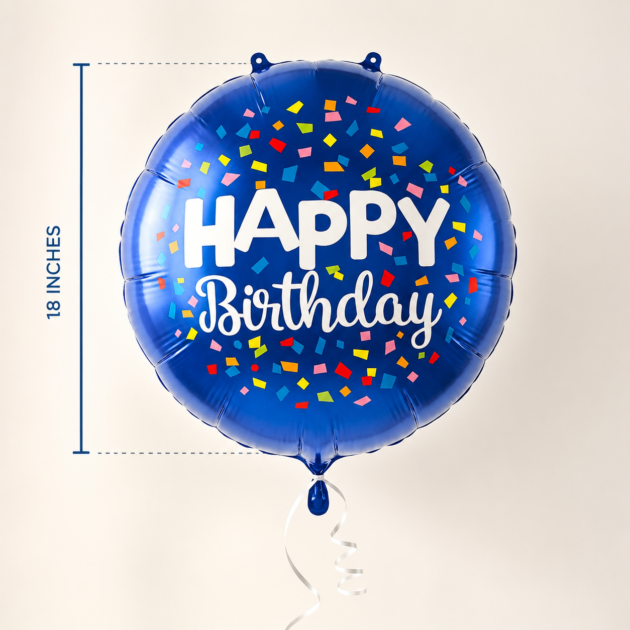 Royal Blue Happy birthday Balloon