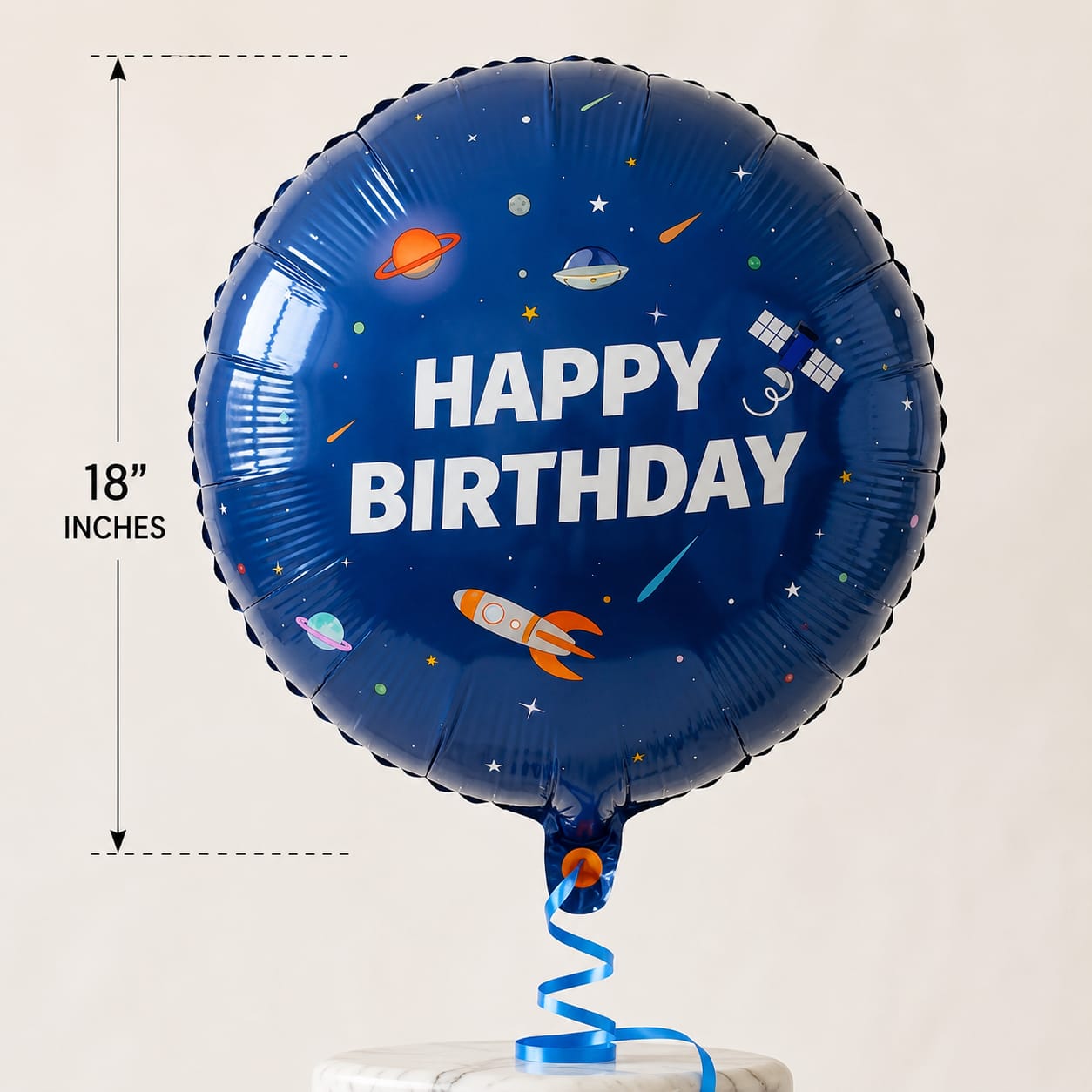 Space Galaxy Happy Birthday Foil Balloon