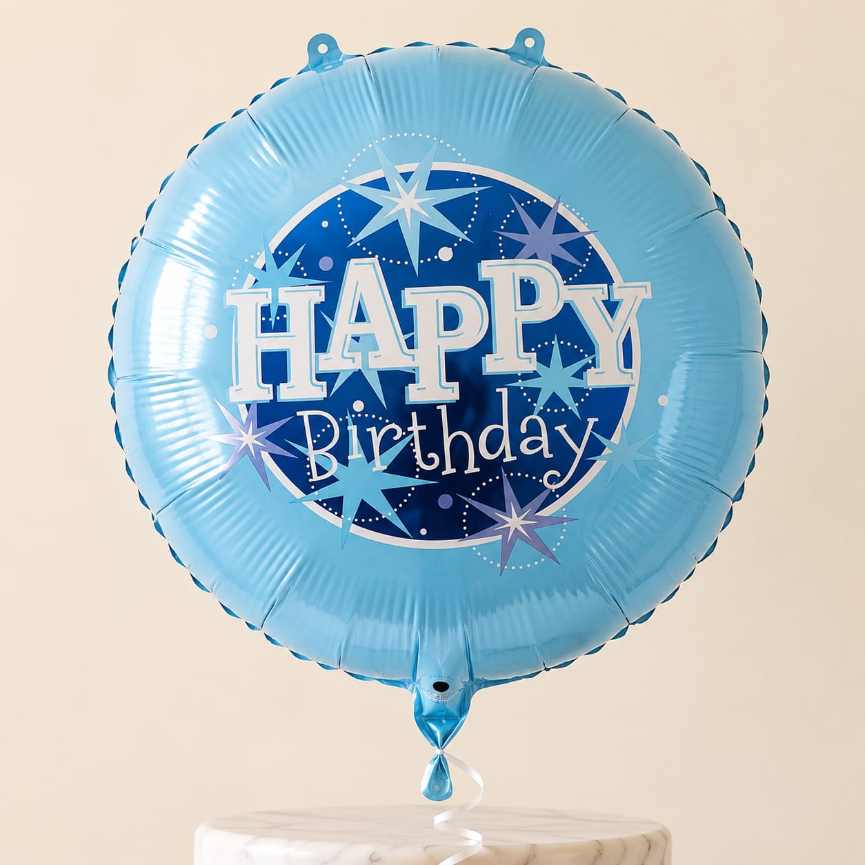 Blue Starry Night Round Foil Balloon