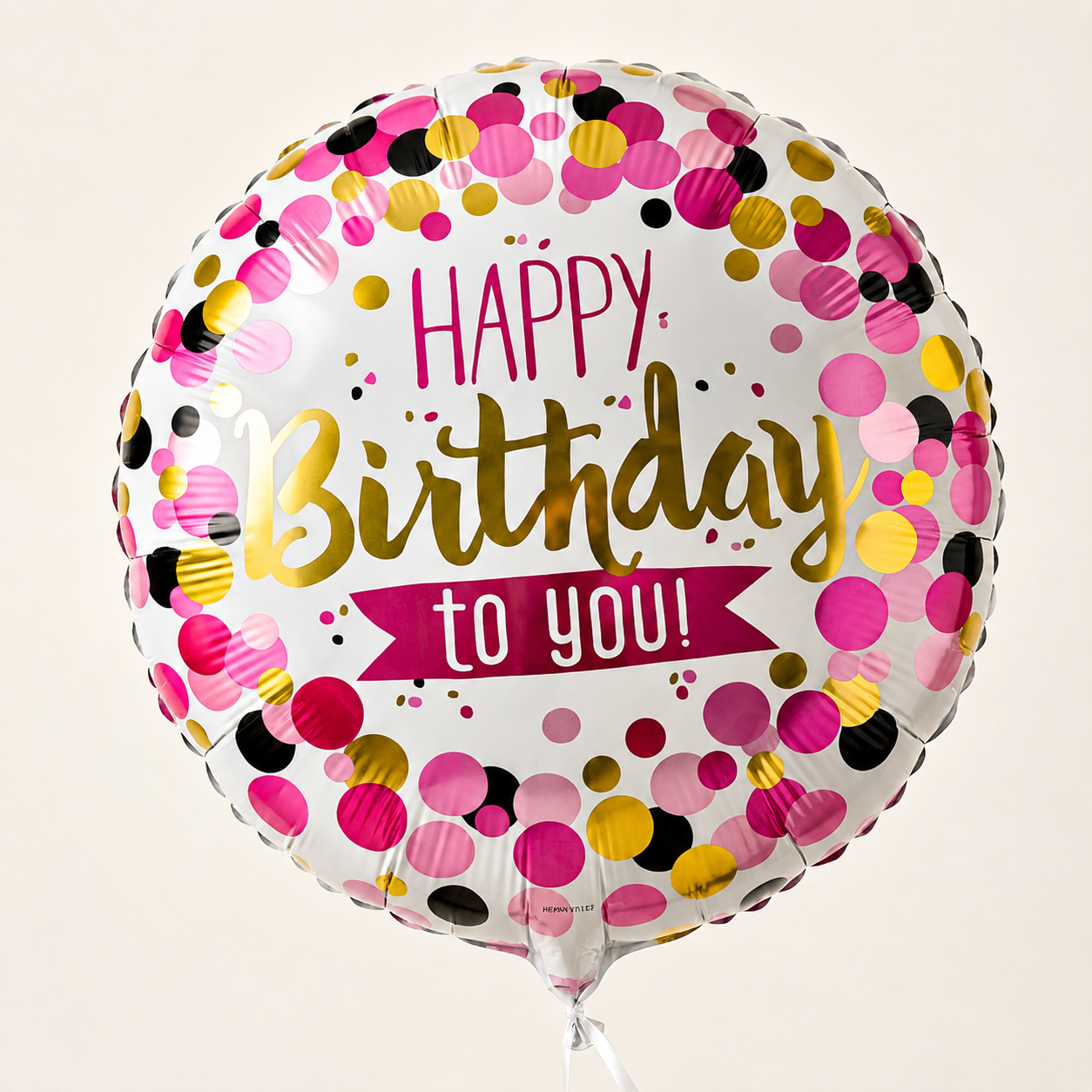 Polka Dot Happy Birthday Foil Balloon