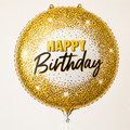 Happy Birthday Gold Confetti Foil Balloon
