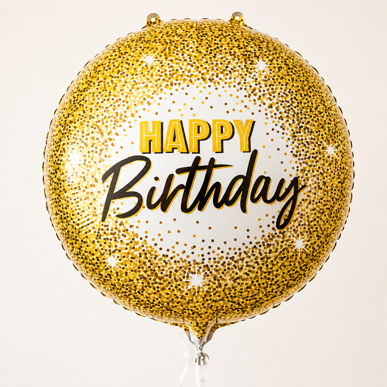 Happy Birthday Gold Confetti Foil Balloon