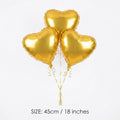 Golden Heart Bundle Balloons