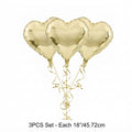 18k Foil Heart Foil Balloons
