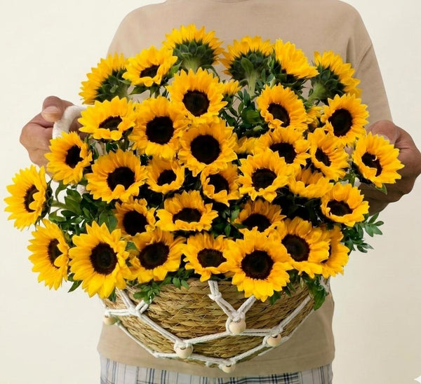 Helianthus in a Basket