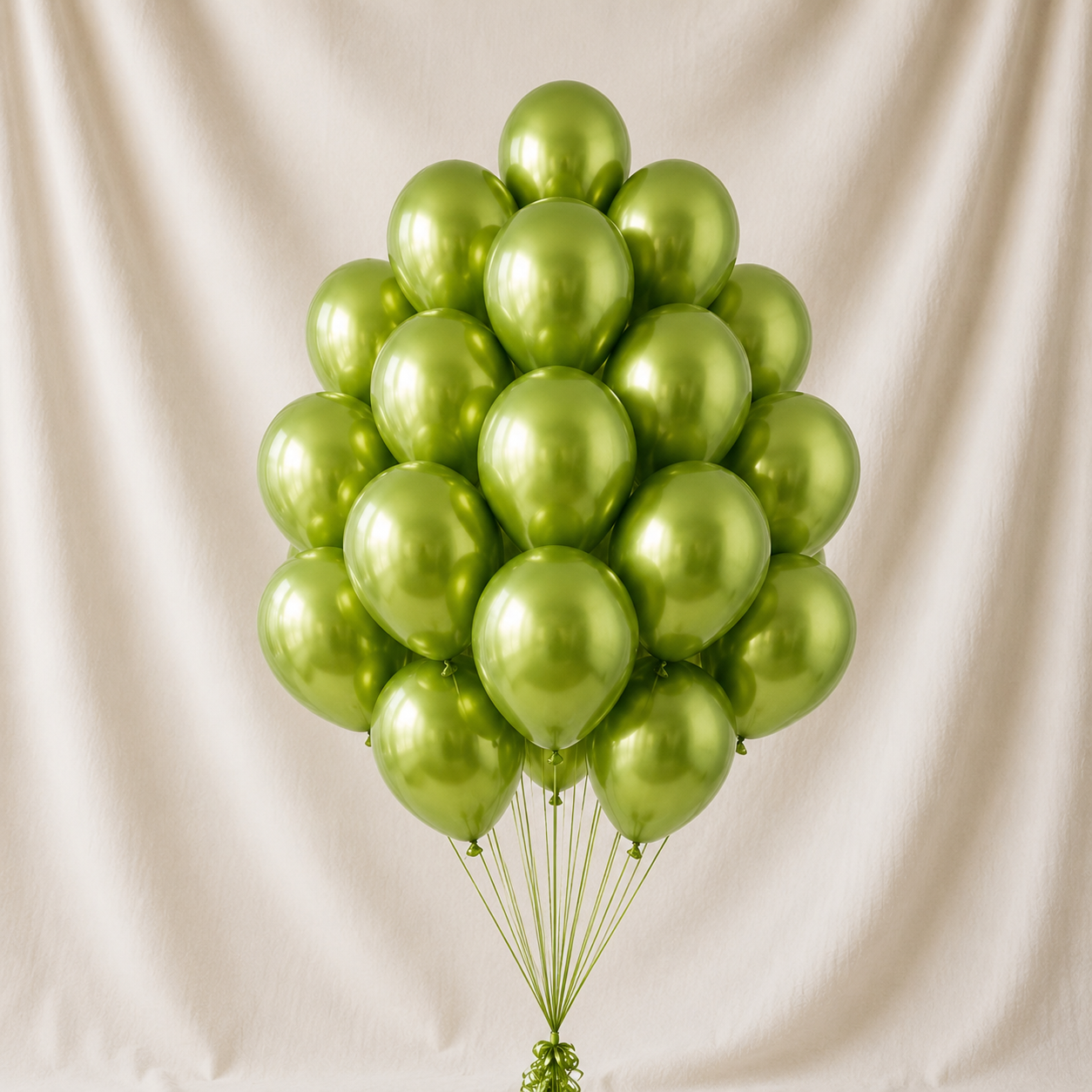 25 Natural Latex Lime Green Balloons