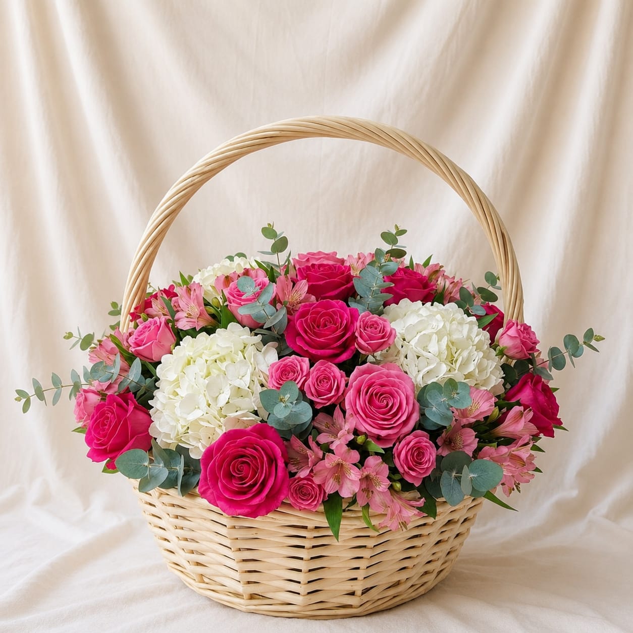 Noir Flora Basket Arrangement