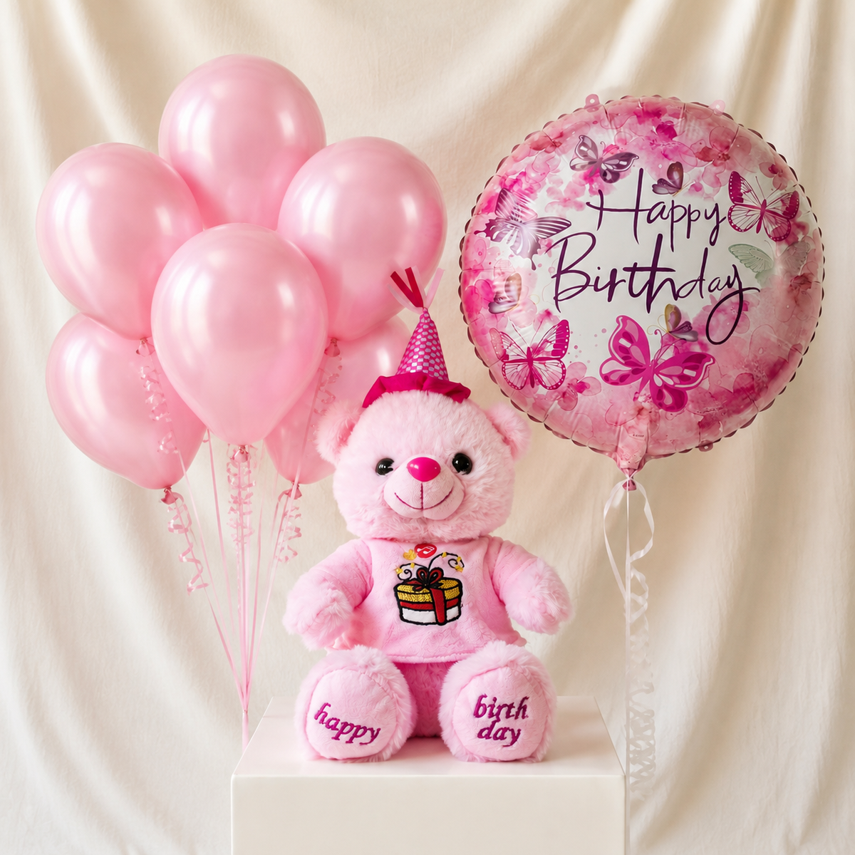 Pink Birthday Bundle Balloons