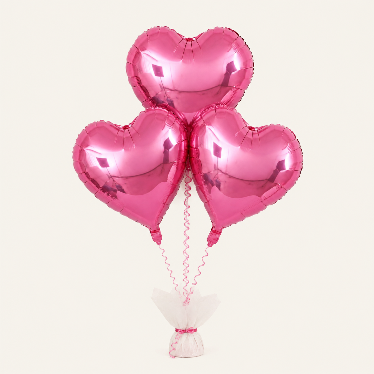 Pink Foil Heart Balloons