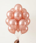 10 Stunning Rose Gold Natural Latex Balloons