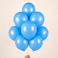 9 Baby Blue Balloons in Natural Latex Helium Filled
