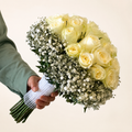 Baby’s Breath Hand-Tied Bridal Bouquet