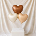 Heart Shape Creamilatte Foil Balloons