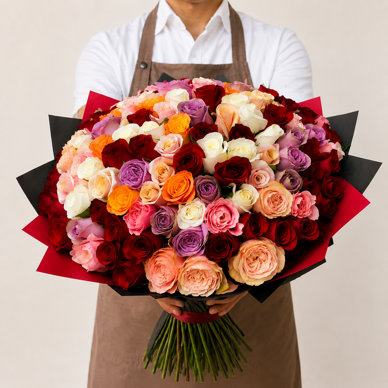 Mixed Shades of Premium Roses Bouquet