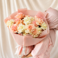 Peachy Roses Bouquet