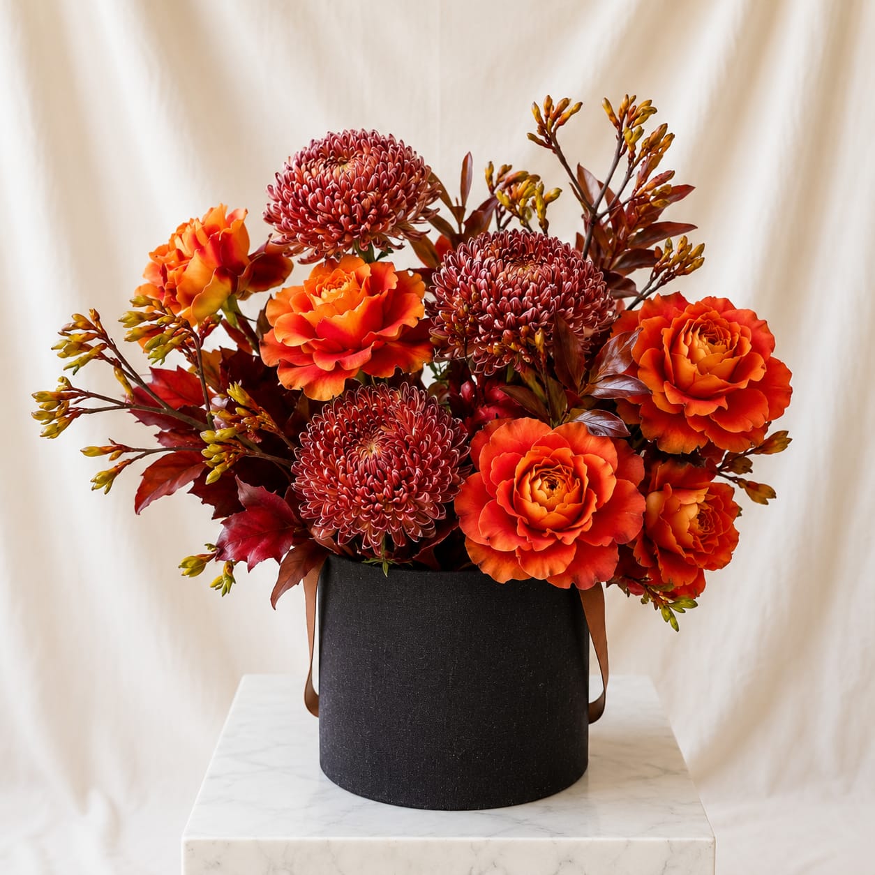 Orange Passion Box Arrangement