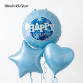 Blue Package Happy Birthday Foil Balloons